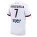 Paris Saint-Germain Khvicha Kvaratskhelia #7 Borte Drakt 2025-26 Kortermet
